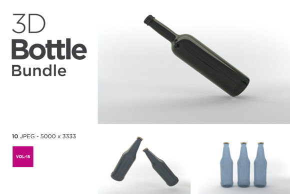 3D Bottle Mockup Bundle Vol-15: A Game-Changer for Visual Storytelling