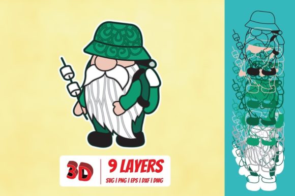 3D Camping Gnome SVG: Creative Applications for Designers and Makers