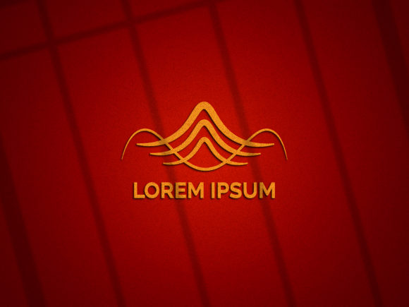 3D Golden Foil Logo Mockup: Elevate Your Brand