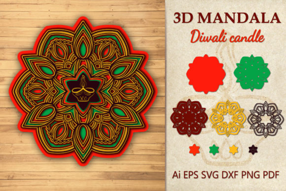 3D Mandala Diwali Candle: A Unique Way to Celebrate the Festival of Lights