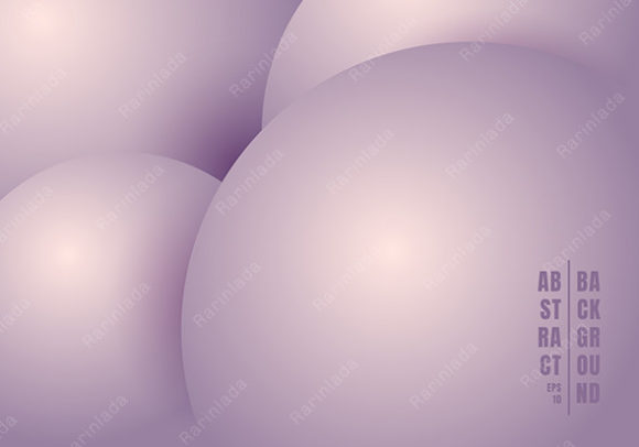 3D Realistic Purple Circles Background: A Modern Design Trend