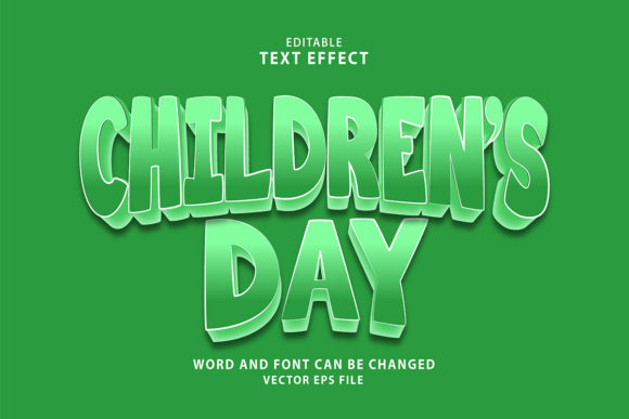 Children’s Day 3D Editable Text Effect: A Creative Tool for Celebrations