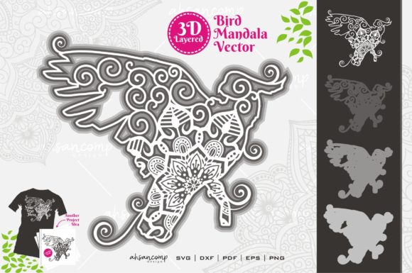 Cockatoo Mandala 8 SVG 3D Layered: A Fusion of Art and Technology