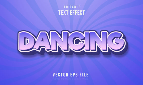 Editable Dancing 3d Font Effect