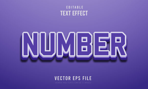 Editable Number 3D Font Effect Made Simple