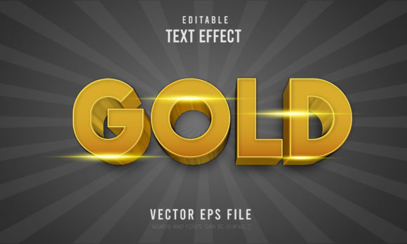 Elevate Your Visual Identity with the Editable Gold 3D Font Effect