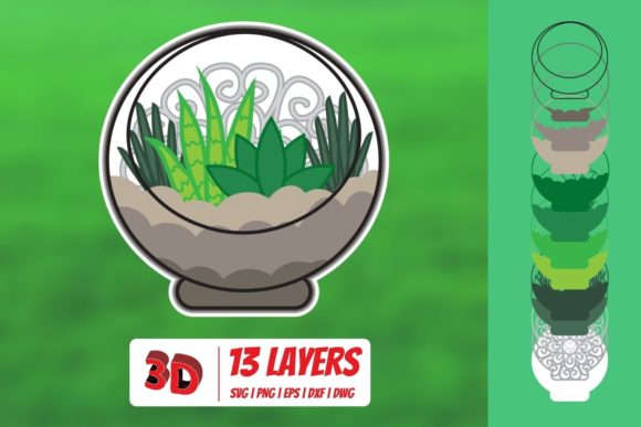 Exploring 3D Florarium5 SVG for Craft, Design, and Business