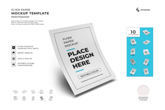 Flyer Paper 3D Mockup Template Bundle: A Practical Tool for Visual Workflow Integration