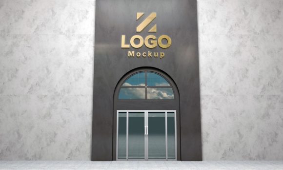 Golden Logo Mockup 3D Sign Building: A Modern Solution for Business Identity