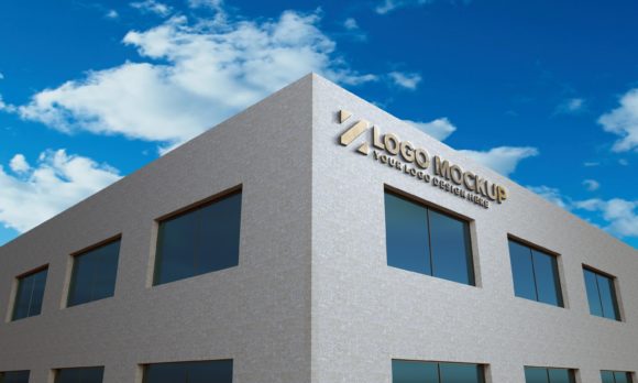 Golden Logo Mockup 3D Sign Façade: A Modern Design Solution for Businesses