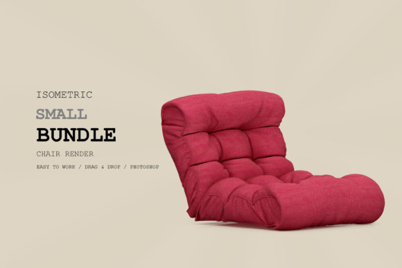 Isometric Armchair 3D Rendering Pack 182