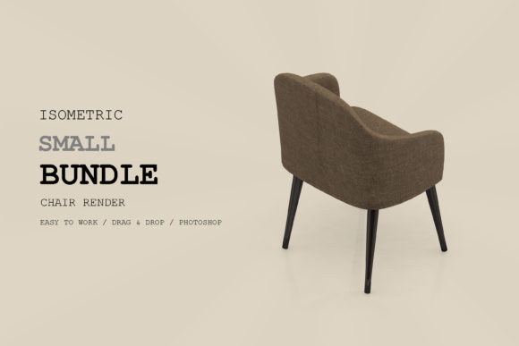 Isometric Chair 3D Render Pack 145