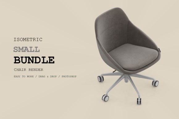 Isometric Chair 3D Render Pack 146: A Versatile Tool for Design and Visualization