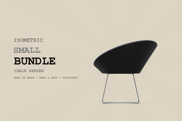 Isometric Chair 3D Render Pack 188