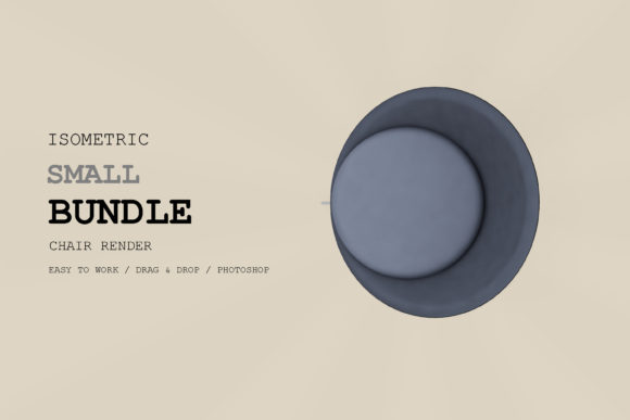 Isometric Chair 3D Render Pack 189
