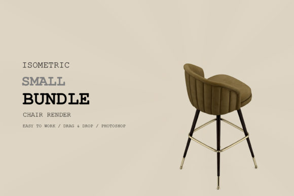 Isometric Chair 3D Render Pack 210: A Versatile Tool for Design and Visualization