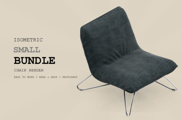 Isometric Chair 3D Render Pack 267
