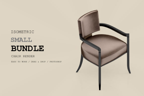 Isometric Chair 3D Render Pack 272