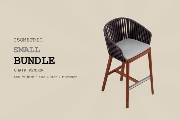 Isometric Chair 3D Render Pack 274: A Versatile Resource for Design and Visual Communication