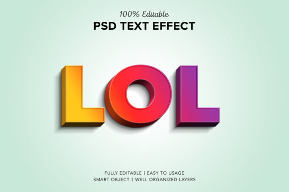 Lol 3D Text Style Effect: Adding Depth and Humor to Modern Design