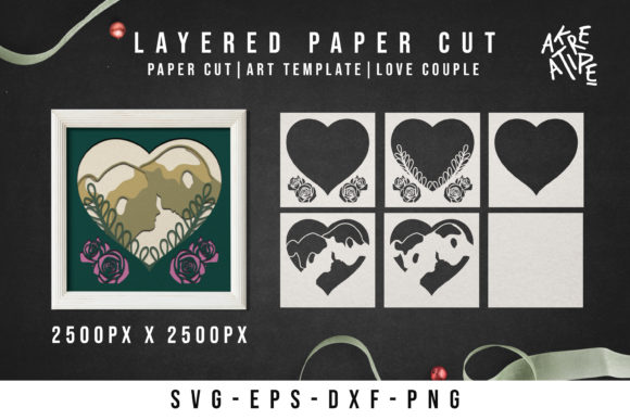 Love Papercut 3D Shadow Box