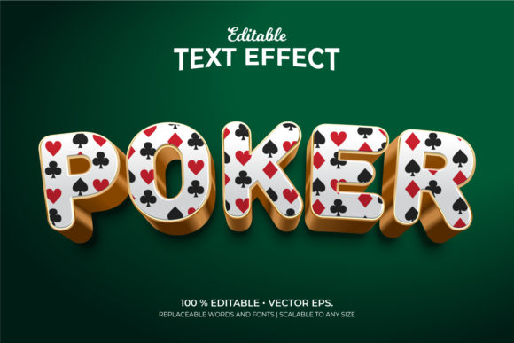 Poker 3D Editable Text Effects: Elevating Design Projects with Depth and Theme