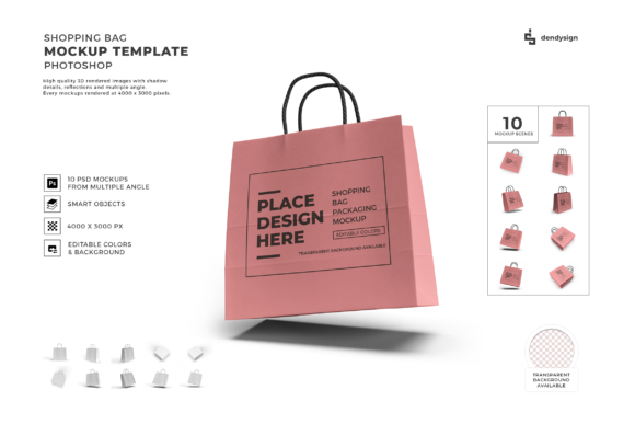Shopping Bag 3D Mockup Template Bundle: A Game-Changer for Designers and Marketers